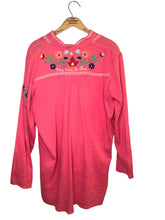 Load image into Gallery viewer, Size Small Pink Embroidered Blouse
